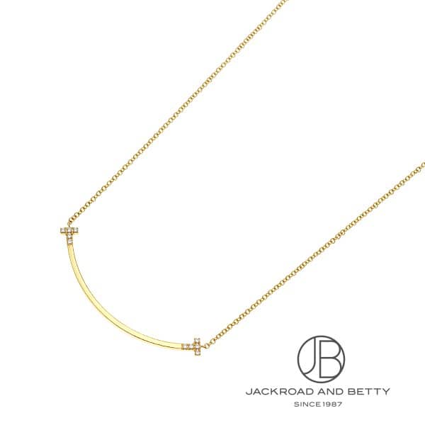 ティファニー Tスマイル ペンダント ネックレス（スモール）YG