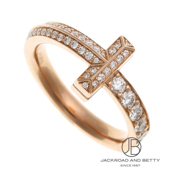 ティファニー Tワン ナロー ダイヤモンドリング K18RG 7.5号 ティファニー Tワン ナロー ダイヤモンドリング K18RG 7.5号