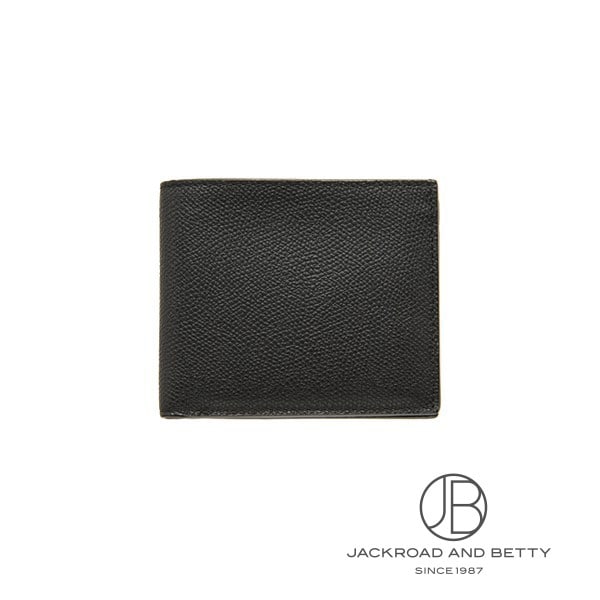 ヴァレクストラ カードケース 二つ折り財布 ブラック Ref.V8L04-028-000N