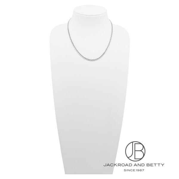 K18WG 6面 ダブル 26.9g 44cm ネックレス 造幣局刻印有り[] Chain