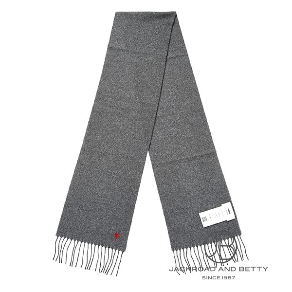 ウール フリンジ クラシック スカーフ[BFUSF405.334.061] Red