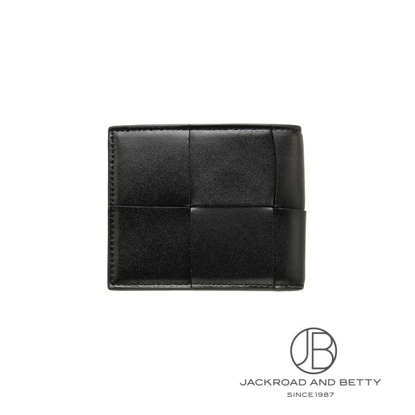 カセット 二つ折り ウォレット ブラック 黒[743004 VBWD2 8803