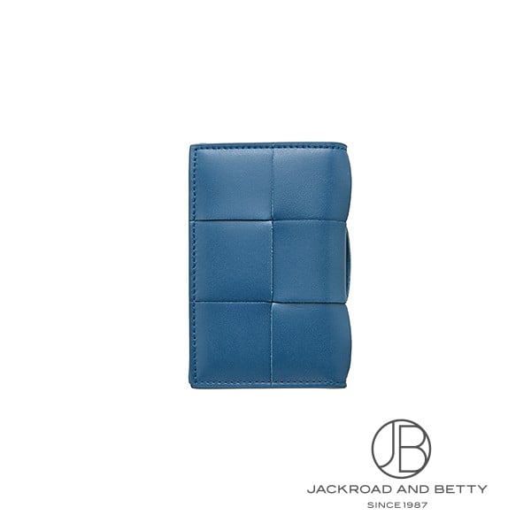 カセット フラップ カードケース ブルー[748053 VBWD2 4424