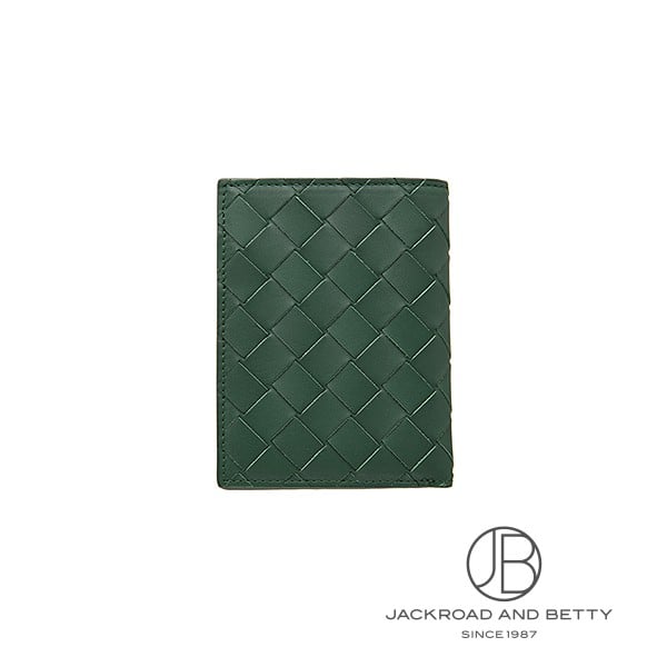 ボッテガヴェネタ 三つ折り財布 イントレチャート レザー グリーン ボッテガヴェネタ 三つ折り財布 イントレチャート パラキート ミニ財布
