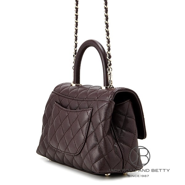 マトラッセ ココハンドル 24 トップハンドル フラップ バッグ ブラウン