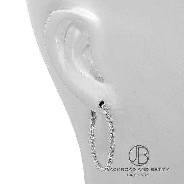 ダイヤモンド フープ ピアス[EH0009] Diamond Hoop Earrings | ノー ...