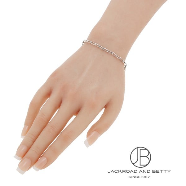 【定価9万円】Alexander wang ボックス チェーン ブレスレット PT850 カット アズキ チェーン ブレスレット 6.3g 20cm[] PT850 Cut