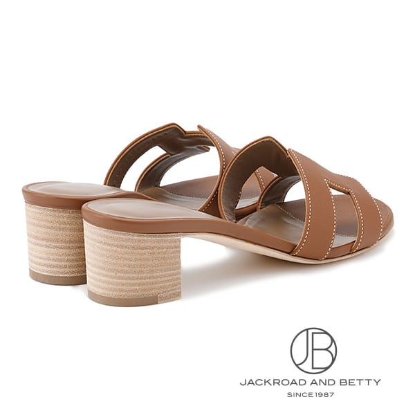 【最終値下！】エルメス　サンダル　オアジス　ゴールド　36.5 サンダル オアジス ゴールド ブラウン 36[H071002Z] Sandals