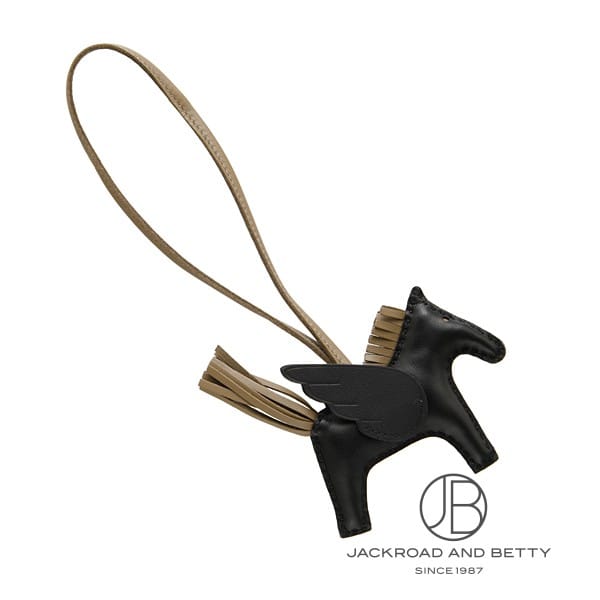 HERMES エルメス ロデオペガサスチャーム PM ソーブラック　ノワール ロデオ チャーム ペガサス PM ノワール エトゥープ[H083010CACT] Rodeo