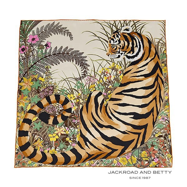 エルメス　カレ70 タイガータイガー カレ70 タイガー・タイガー ベージュドレ[H984285S 02] Carre70
