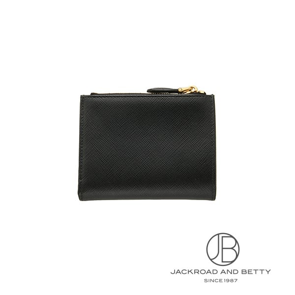 PRADA サフィアーノ ブラックレザー ウォレット 財布 PRADA サフィアーノ ブラックレザー ウォレット 財布 【公式通販】