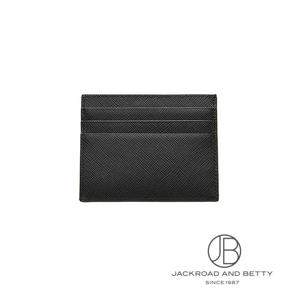 サフィアーノレザー メタル カードケース ネロ ブラック 黒