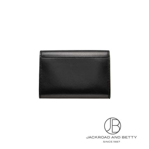 SAINTLAURENTマトラッセ スモールエンベロープウォレット BLACK キルティングラムスキン製 カサンドラ SAINT LAURENTマトラッセ