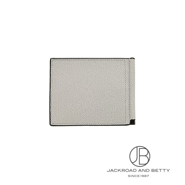 Valextra グレー レザーマネークリップ マネークリップ アッシュグレー[SGSR0080028LRDWG99GC] Money