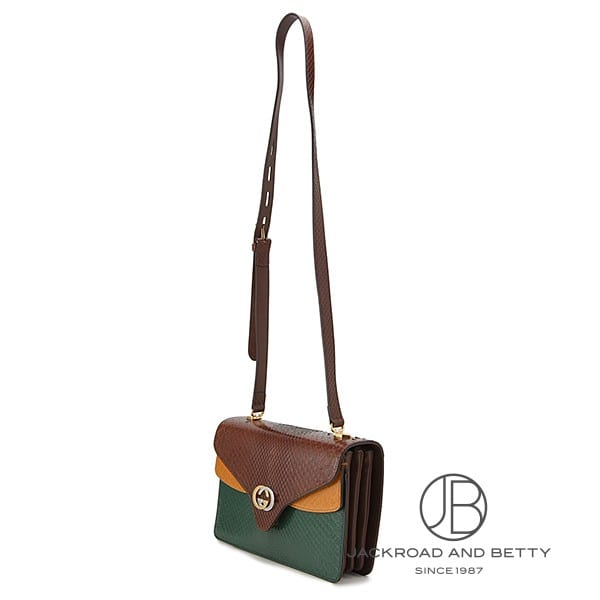 グッチ GUCCI ショルダーバッグ 710861 パイソン×レザー レディース ショルダーバッグ | 中古ブランドリユースショップ  OKURA(おお蔵)