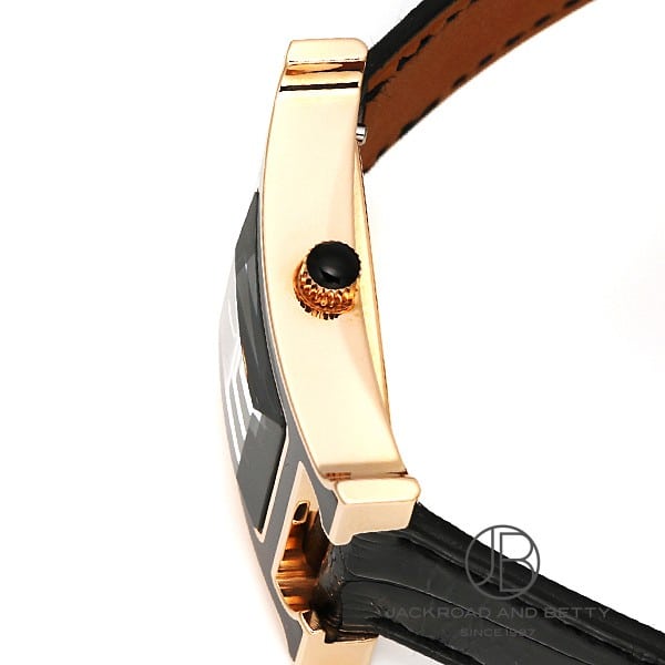 ほぼ未使用【HERMES】エルメスHウォッチ【ベトン】ローズゴールド金具 Hウォッチ PM 25mm[W049066WW00] H Watch | エルメス レディース