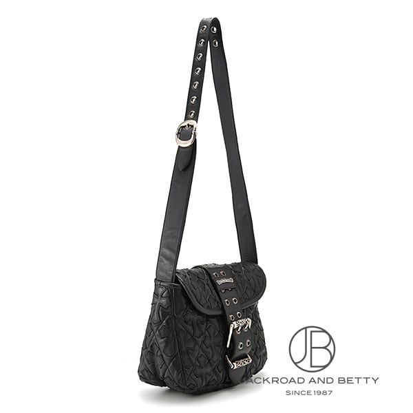 5 セメタリークロス レザー ショルダーバッグ / ポーチ ボディバッグ セメタリー クロスパッチ キルテッド レザー ショルダーバッグ