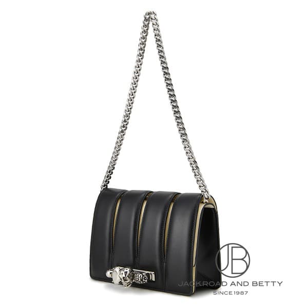 4リング スラッシュ ショルダーバッグ ブラック 黒[732794DYTCC1090