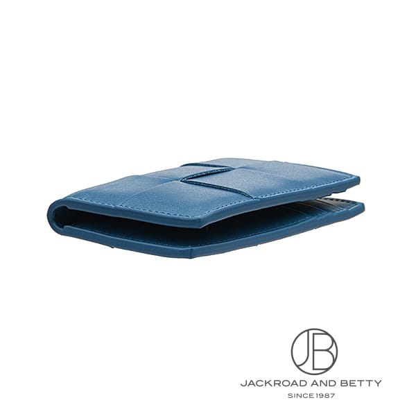 カセット フラップ カードケース ブルー[748053 VBWD2 4424] Cassette