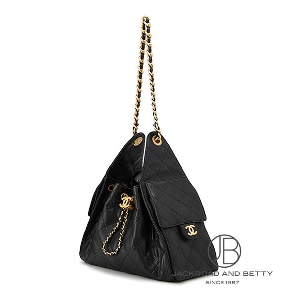 CHANEL 25 スモール ハンドバッグ ブラック 黒[AS5293 B20304