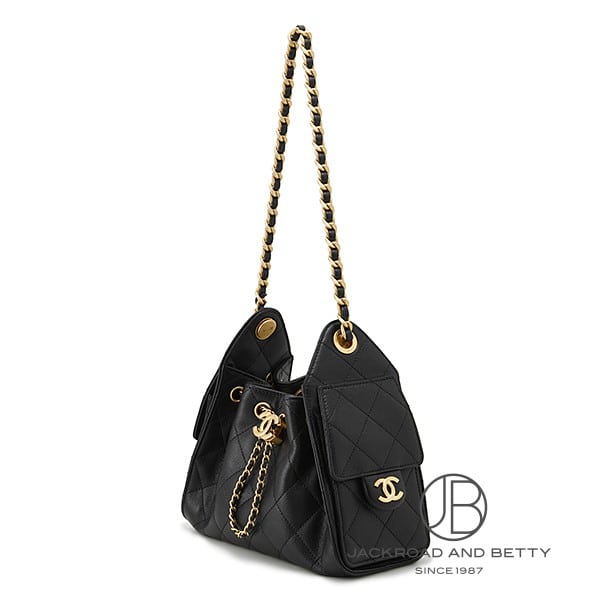 CHANEL 25 ミニ ハンドバッグ ブラック 黒[AS5631 B20304 94305
