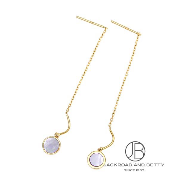 K18 シェル ドロップ ピアス[] K18 Shell Drop Earrings | ノー