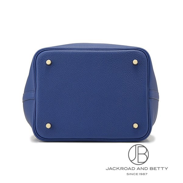 HERMÈS ピコタンロック　ネイビー　22 MM HERMES エルメス ピコタンロックMM ハンドバッグ トゴ ネイビー