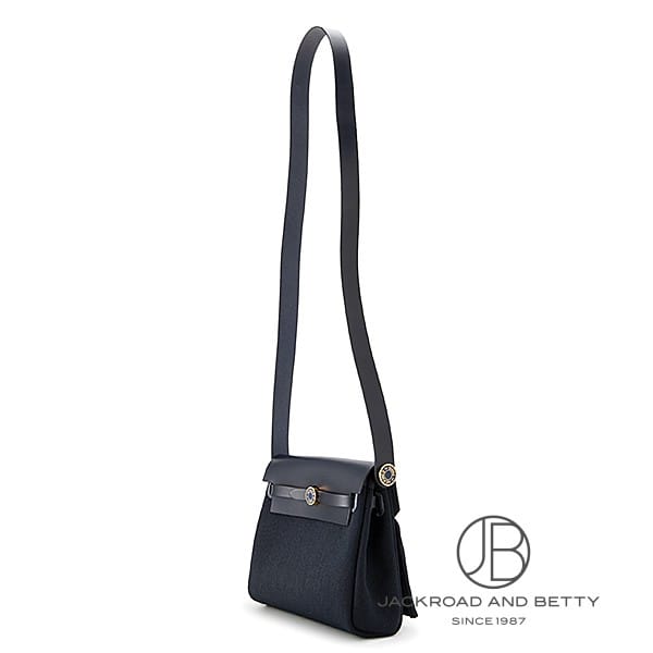 HERMES エール 黒 バッグ HERMES（エルメス） エールバッグMM 黒 トワルオフィシエ □C刻印