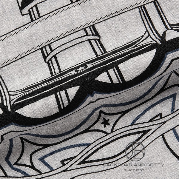 カレ140 カレジェアン 四輪馬車の車輪・バンダナ グレー[H244170S 10