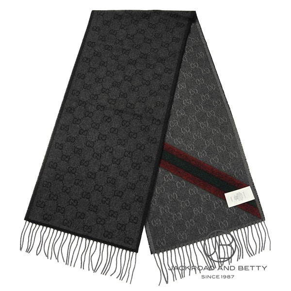 GGロゴ マフラー[570603-3g200-1466] GG Logo Muffler | グッチ 新品