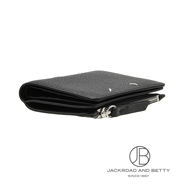4ステッチ フリップフラップ ウォレット ブラック 黒
