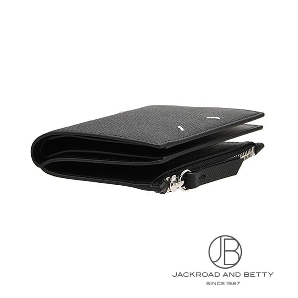 マルジェラ フラップウォレット ブラック 財布 Maison Margiela - 4ステッチ フリップフラップ ウォレット