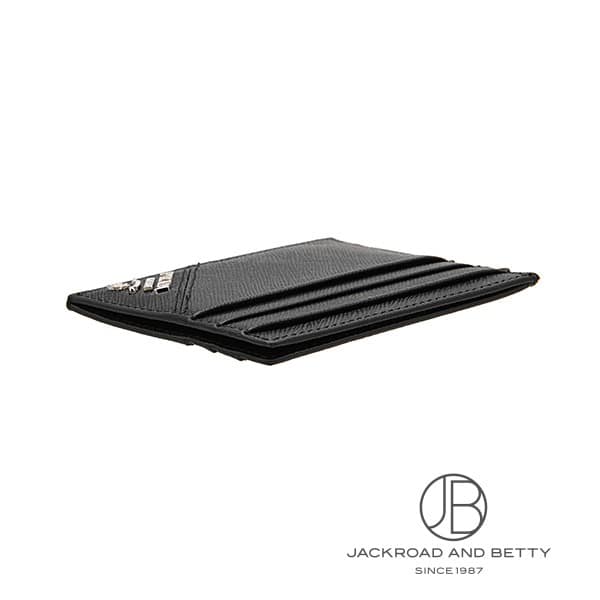 サフィアーノレザー メタル カードケース ネロ ブラック 黒