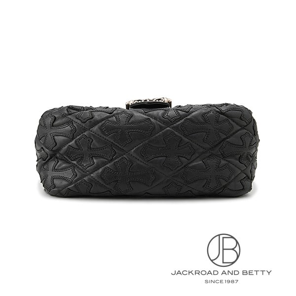 セメタリー クロスパッチ キルテッド レザー ショルダーバッグ