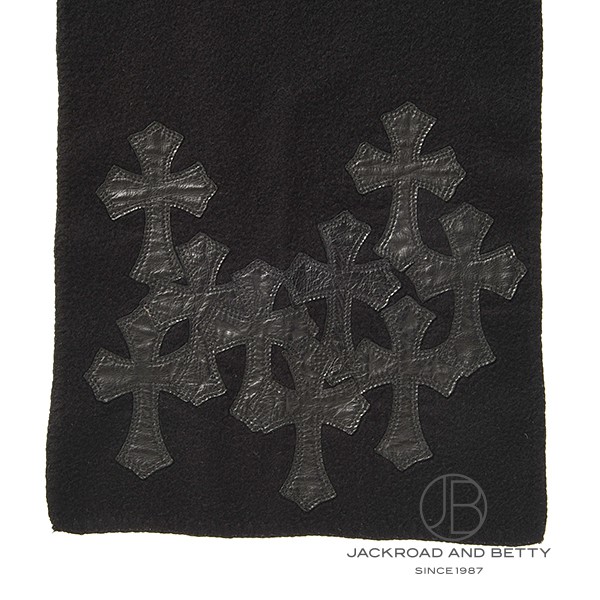 専用 クロムハーツ カシミアマフラー セメタリークロスパッチ ヴィンテージ 専用 クロムハーツ カシミアマフラー セメタリークロスパッチ