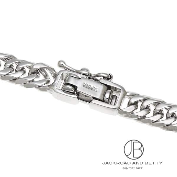 お*し様 K18WG　ネックレス　チェーンのみ　刻印あり イニシャル ネックレス K18 40cmチェーン付きセット ハワイアン