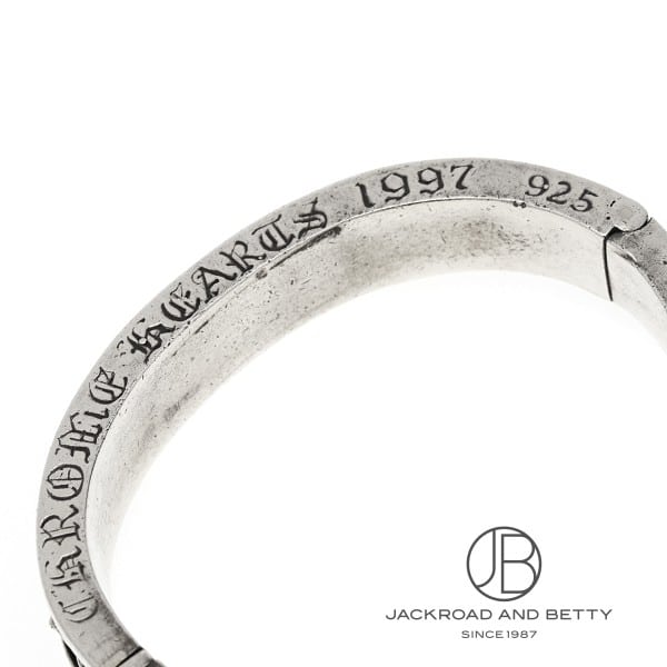 クロムハーツ ナローV CHプラス バングルブレスレット シルバー