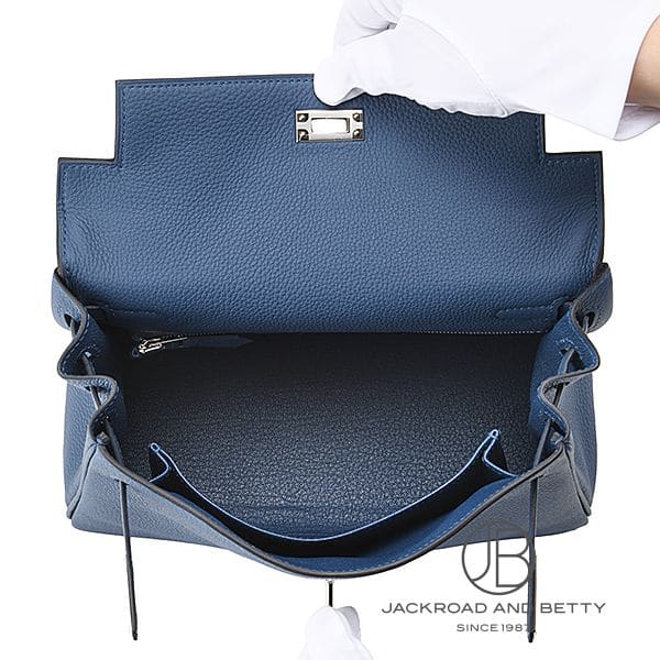 ケリー25 内縫い ブルータイ ネイビー[] Kelly25 Blue Tie | エルメス