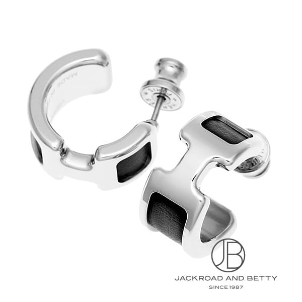 Hermes オランプ PM ピアス(黒) ◇上品◇【HERMES】エルメス オランプ ピアス PM Black (HERMES/ピアス