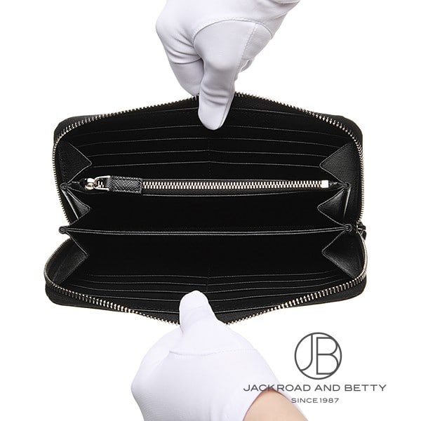 サフィアーノレザー トライアングル ジップアラウンド