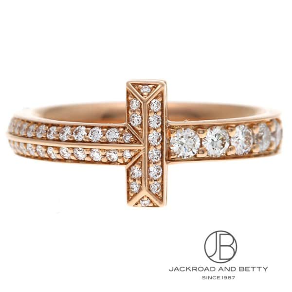 ティファニー Tワン ナロー ダイヤモンドリング K18RG 7.5号 ティファニー Tワン ナロー ダイヤモンドリング K18RG 7.5号