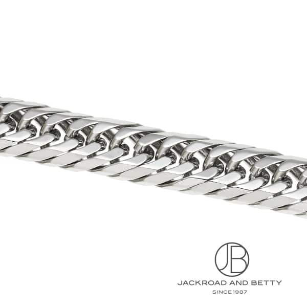 K18WG 8面 トリプル 50.0g 50cm ネックレス 造幣局刻印有り