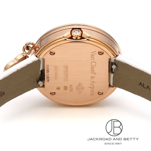 Van Cleef &amp; Arpels(VCA/ヴァンクリ) 腕時計 チャーム ミニ VCARO29800 レディース K18PG/2重ダイヤベゼル/サテンベルト シルバー 211140_2.jpg
