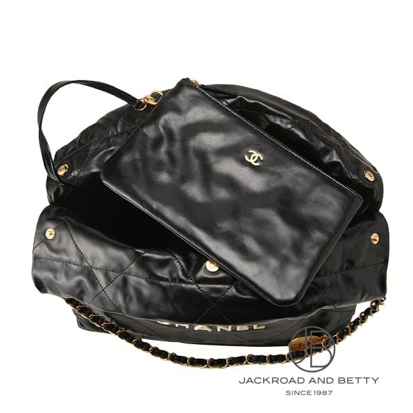 CHANEL 22 スモール ハンドバッグ ブラック 黒[AS3260 B09859 CHANEL 22 スモール ハンドバッグ ブラック 黒[AS3260 B09859