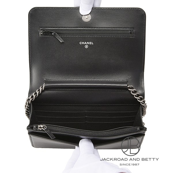 ボーイシャネル チェーンウォレット 長財布 ブラック 黒[AP1117 ボーイシャネル チェーンウォレット 長財布 ブラック 黒[AP1117