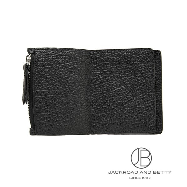 4ステッチ フリップフラップ ウォレット ブラック 黒