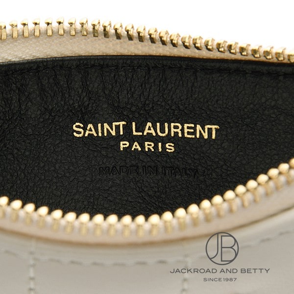 SAINT LAURENT ホワイト 名刺入れ SAINT LAURENT - SAINT LAURENT PARIS サンローランパリ SL 80