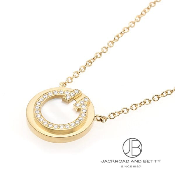 ティファニー T ダイヤモンド＆マザーオブパール サークル ペンダント