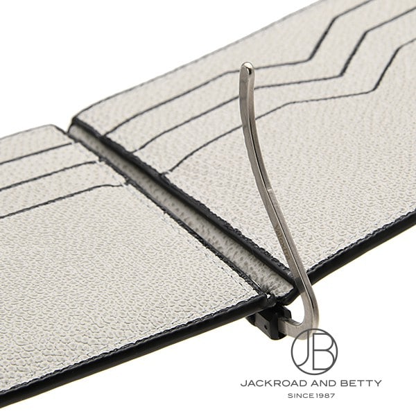 新品未使用 新作 ヴァレクストラ マネークリップ ブラック ホワイト マネークリップ アッシュグレー[SGSR0080028LRDWG99GC] Money