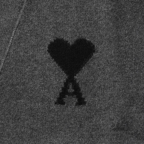 未使用品　アミ ami メリノウールフェルト　カーディガン パープルM メリノウールフェルトニット カーディガン M[UKC367.018.288] Cardigan